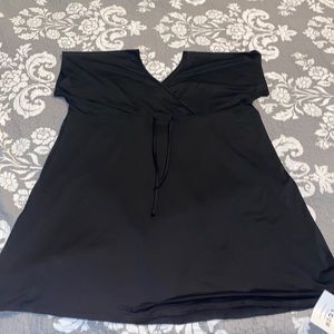 Plus size black stylish bathing suit coverup!